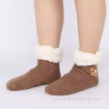 China Winter Fleece Chunky Non Slip Slipper Socks Manufactory